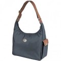 Longchamp soldes sortie Besace Le Pliage Hobo Graphite